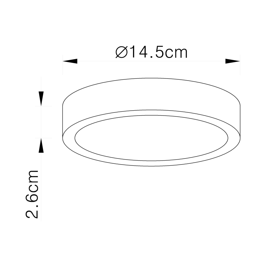 Globo - LED Лампа за таван LED/15W/230V