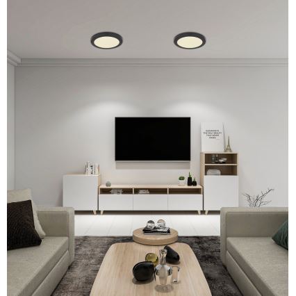 Globo - LED Плафониера LED/24W/230V 3000/4000/6500K черен