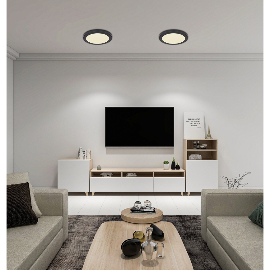 Globo - LED Плафониера LED/24W/230V 3000/4000/6500K черен