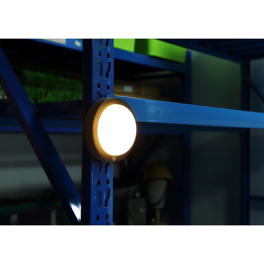 Globo - LED Акумулаторен докосване аплик LED/1,2W/3,7V Ø 15 см 1800 mAh черен