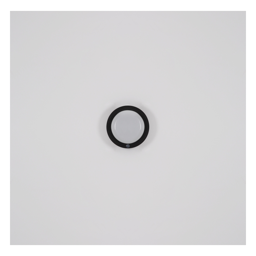 Globo - LED Акумулаторен докосване аплик LED/1,2W/3,7V Ø 15 см 1800 mAh черен