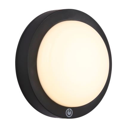 Globo - LED Акумулаторен докосване аплик LED/1,2W/3,7V Ø 15 см 1800 mAh черен