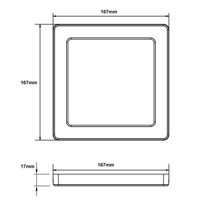 Globo - LED Плафон LED/12W/230V 3000/4000/6500K бял