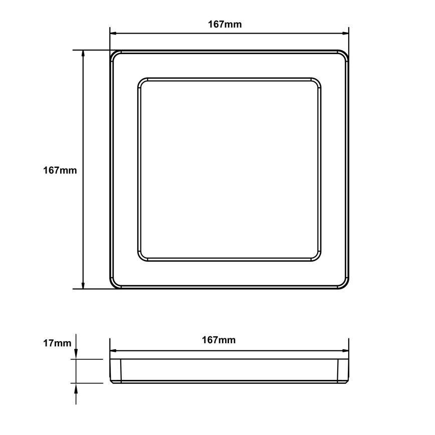 Globo - LED Плафон LED/12W/230V 3000/4000/6500K бял