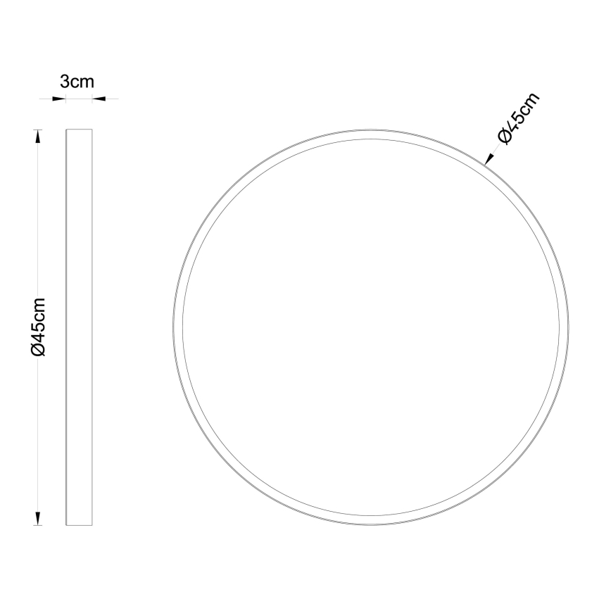Globo - LED Плафониера LED/30W/230V Ø 45 см