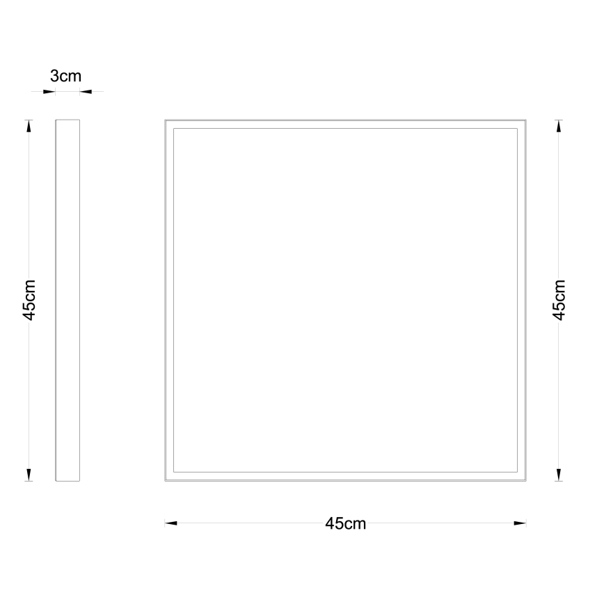 Globo - LED Плафониера LED/30W/230V 45x45 см