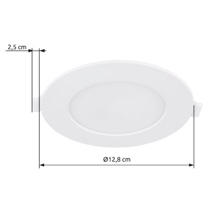 Globo - LED Лампа за окачен таван LED/6W/230V 4000K Ø 12,8 см