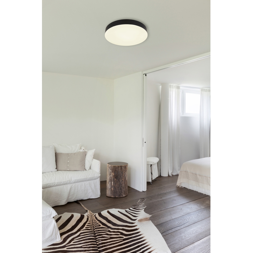 Globo - LED Плафониера LED/24W/230V 3000K/4000K/6500K Ø 30 см черен