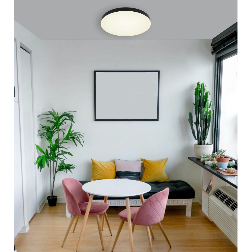 Globo - LED Плафониера LED/50W/230V 3000K/4000K/6500K Ø 50 см черен