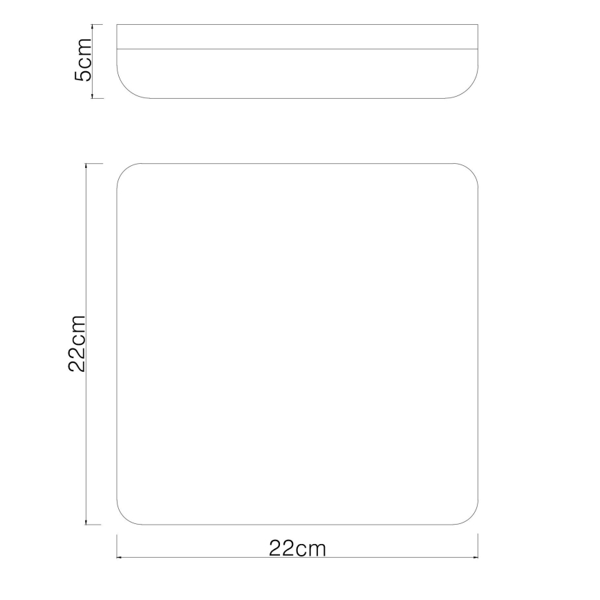 Globo - LED Плафониера LED/12W/230V 4000K 22x22 см  бял