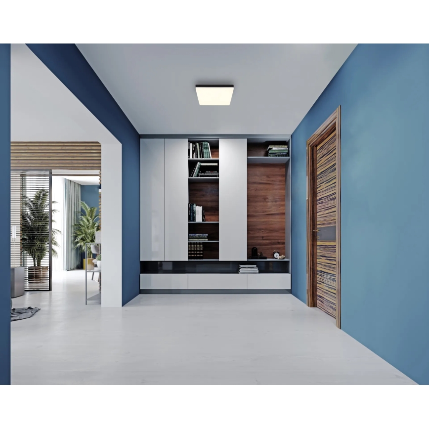 Globo - LED Плафониера LED/18W/230V 4000K 30x30 см черен
