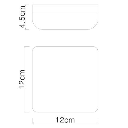 Globo - LED Плафониера LED/8W/230V 4000K 12x12 см бял