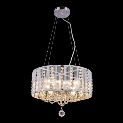 Globo - Висящ кристален полилей 4xE14/40W/230V