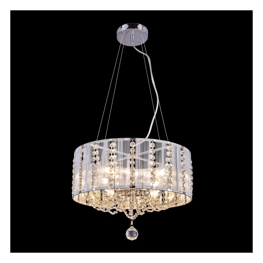 Globo - Висящ кристален полилей 4xE14/40W/230V