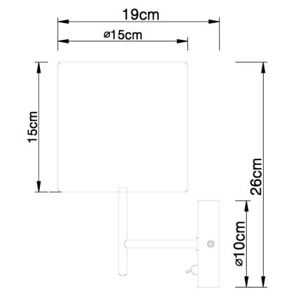 Globo - Стенна лампа 1xE14/40W/230V