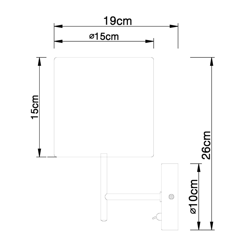 Globo - Стенна лампа 1xE14/40W/230V
