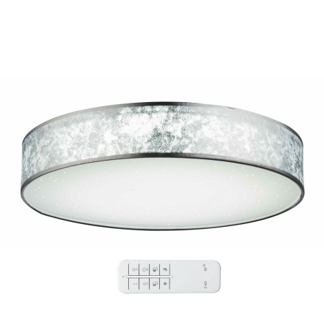 Globo 15188D4 - LED Димируема Лампа за таван AMY 1xLED/60W/230V сребърна