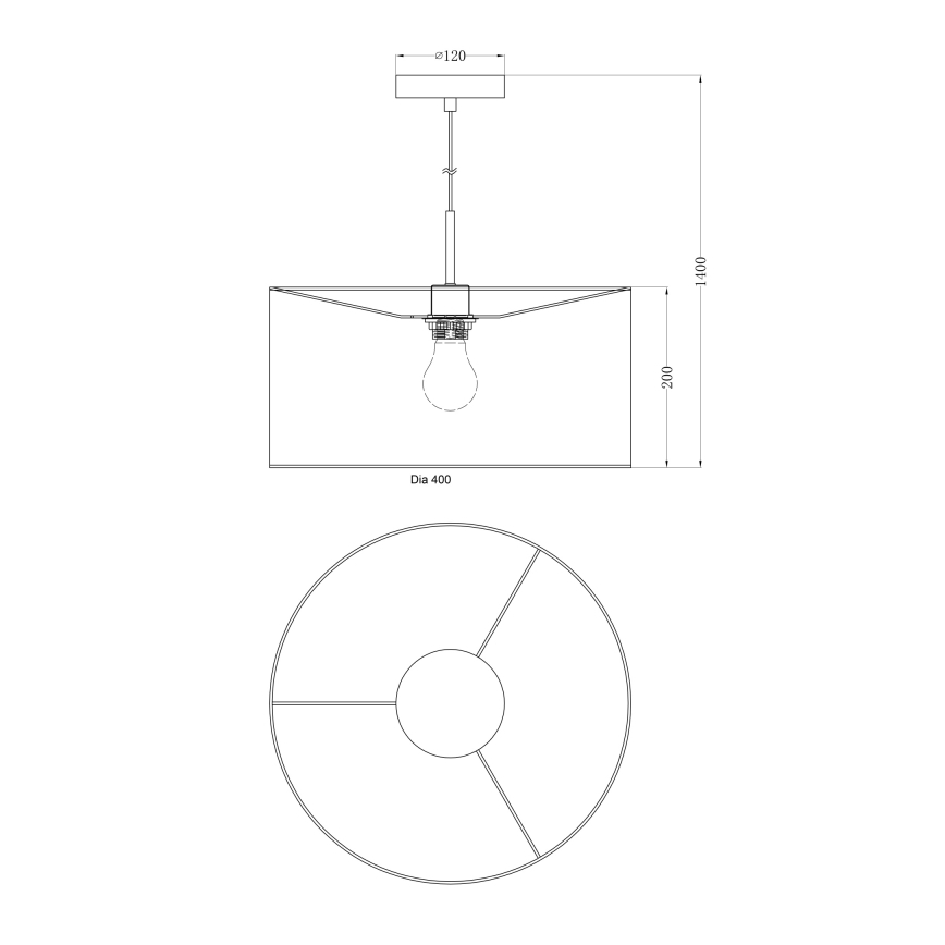 Globo - Полилей 1xE27/60W/230V