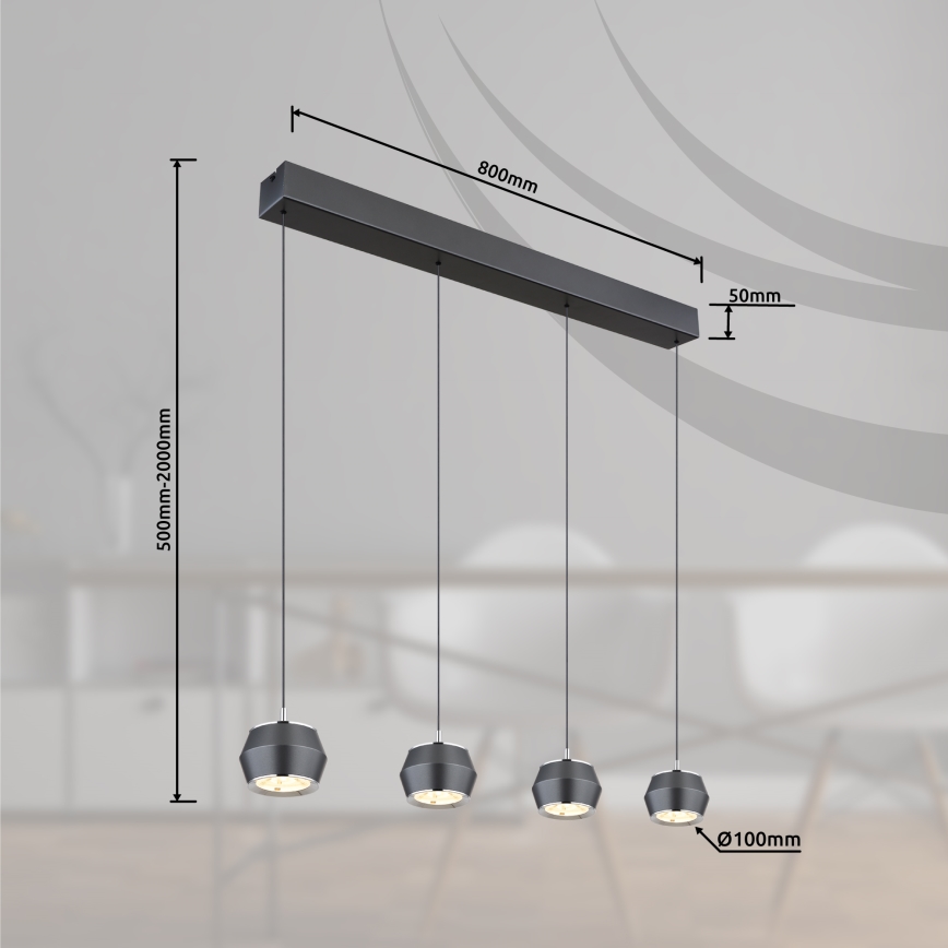 Globo - LED Пендел 4xLED/6W/230V
