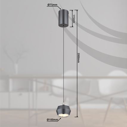 Globo - LED Пендел LED/6W/230V