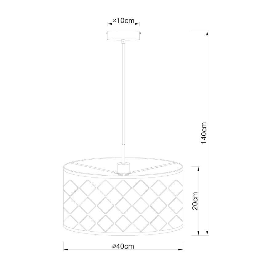Globo - Висящ на въже полилей 1xE27/60W/230V