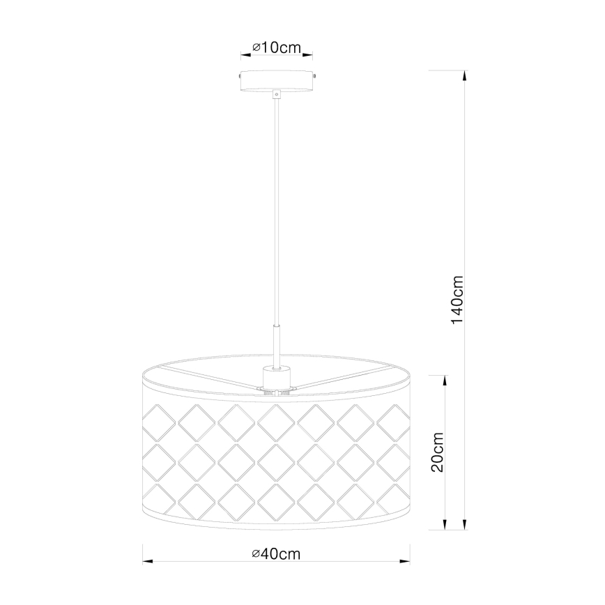 Globo - Полилей на въже 1xE27/60W/230V