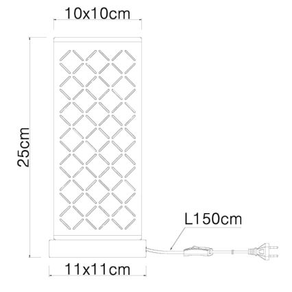 GLOBO 15229T1 - Настолна лампа CLARKE 1xE14/40W/230V