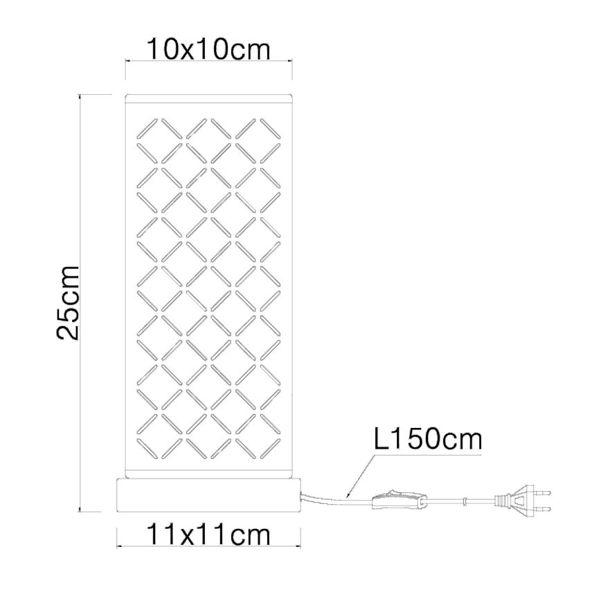 GLOBO 15229T1 - Настолна лампа CLARKE 1xE14/40W/230V