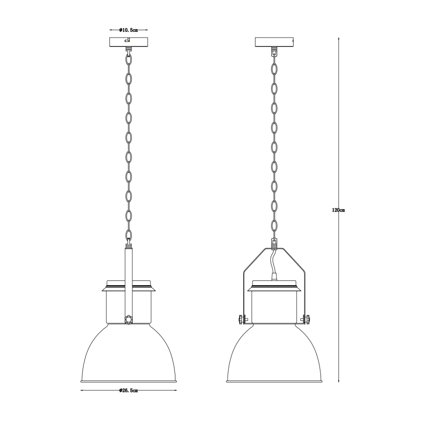 Globo - Висящ на верига полилей 1xE27/40W/230V