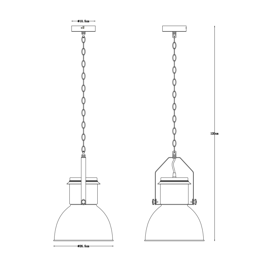 Globo - Висящ на верига полилей 1xE27/40W/230V