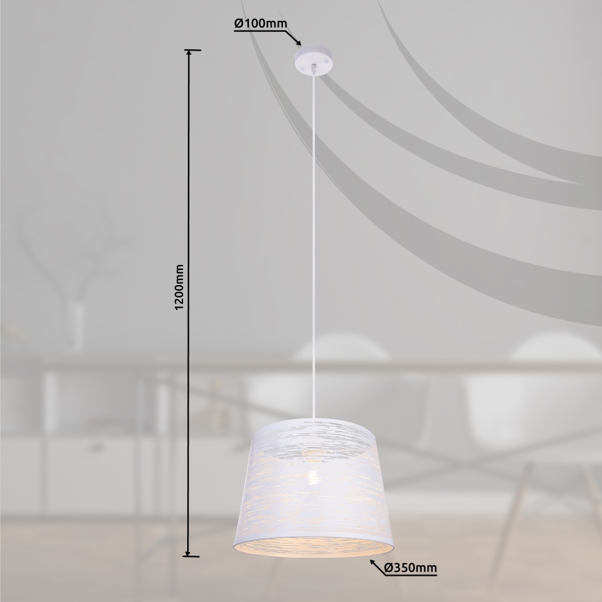 Globo - Полилей на верижка 1xE27/60W/230V