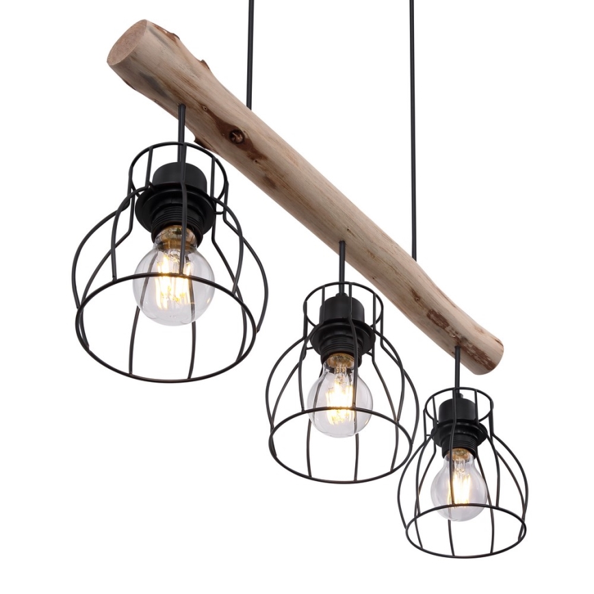 Globo 15326-3N - Полилей на въже MINA 3xE27/40W/230V