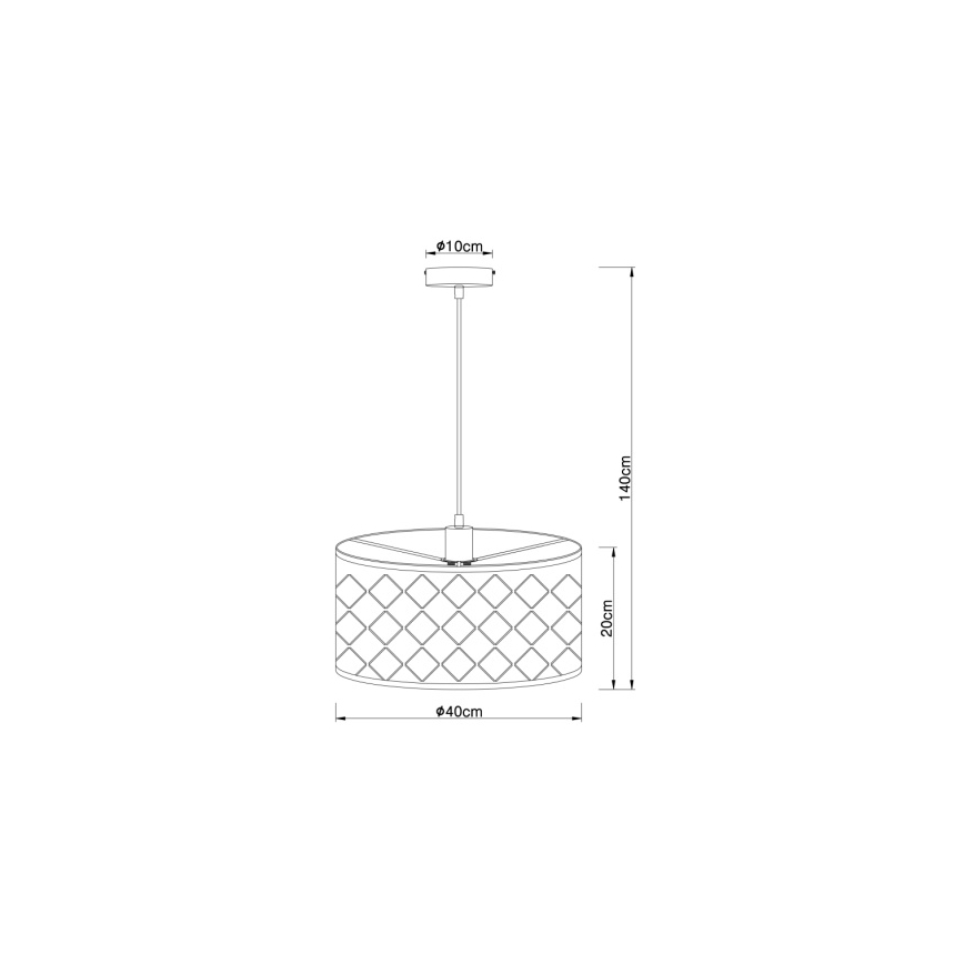 Globo - Полилей на верижка 1xE27/60W/230V