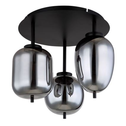 Globo - Полилей за повърхностен монтаж 3xE14/40W/230V black