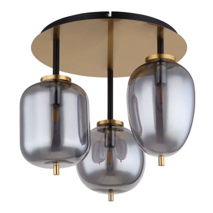 Globo - Полилей за повърхностен монтаж 3xE14/40W/230V месинг