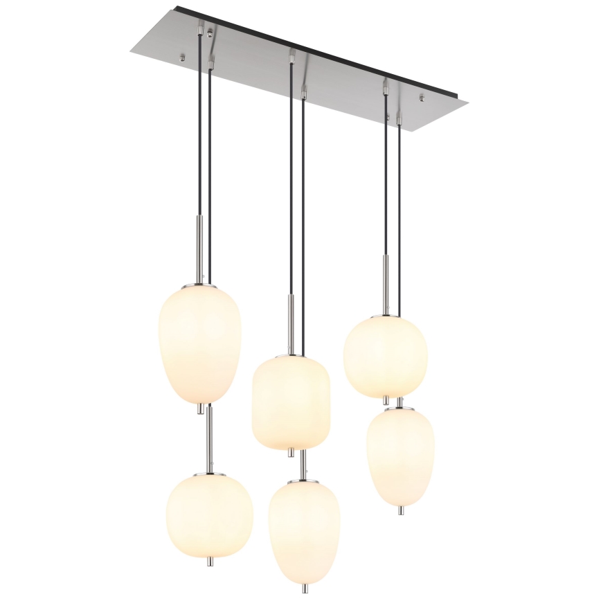 Globo - Пендел 6xE14/40W/230V лъскав хром