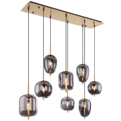 Globo - Пендел 8xE14/40W/230V опушен