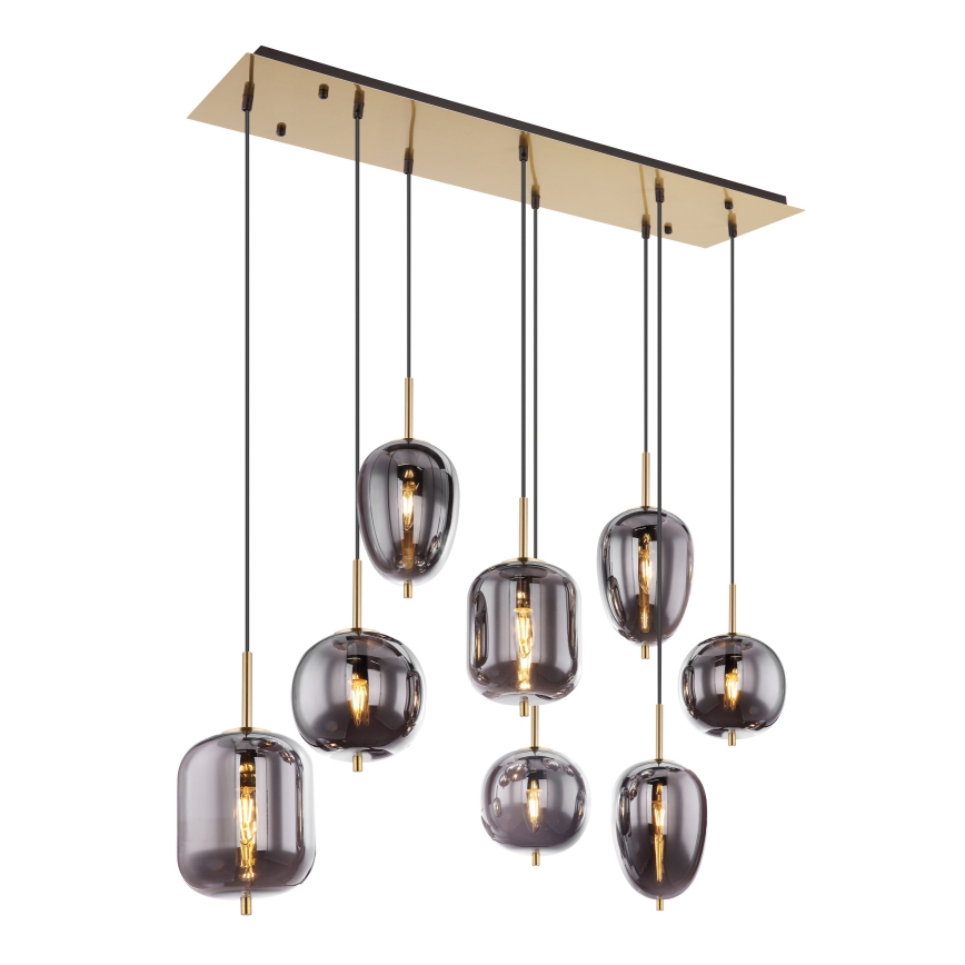 Globo - Пендел 8xE14/40W/230V опушен
