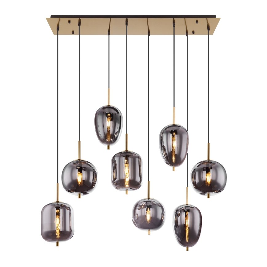 Globo - Пендел 8xE14/40W/230V опушен