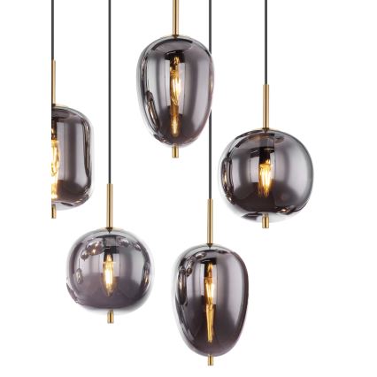 Globo - Пендел 8xE14/40W/230V опушен