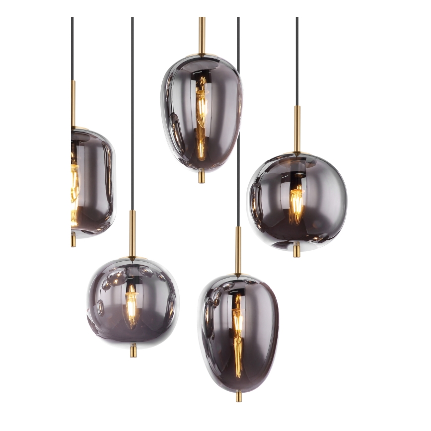 Globo - Пендел 8xE14/40W/230V опушен