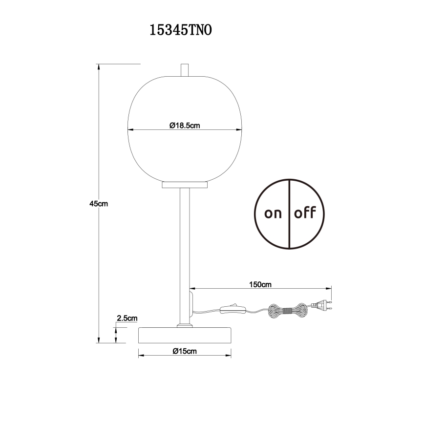 Globo - Настолна лампа 1xE14/40W/230V матов хром