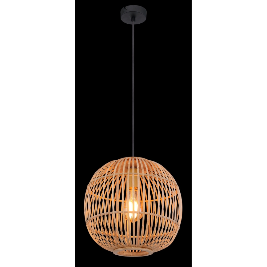 Globo - Пендел 1xE27/60W/230V бамбуков