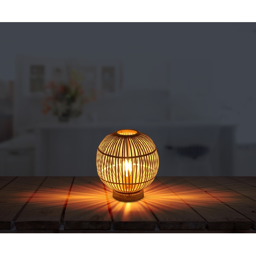 Globo - Настолна лампа 1xE27/60W230V бамбукова