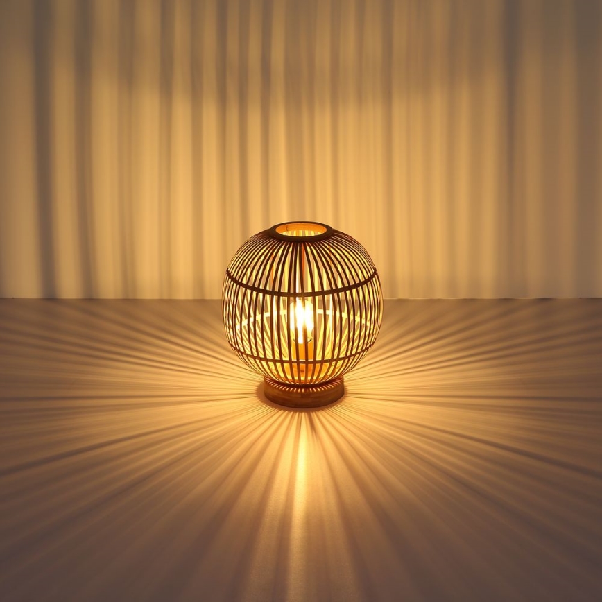 Globo - Настолна лампа 1xE27/60W230V бамбукова