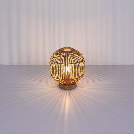 Globo - Настолна лампа 1xE27/60W230V бамбукова