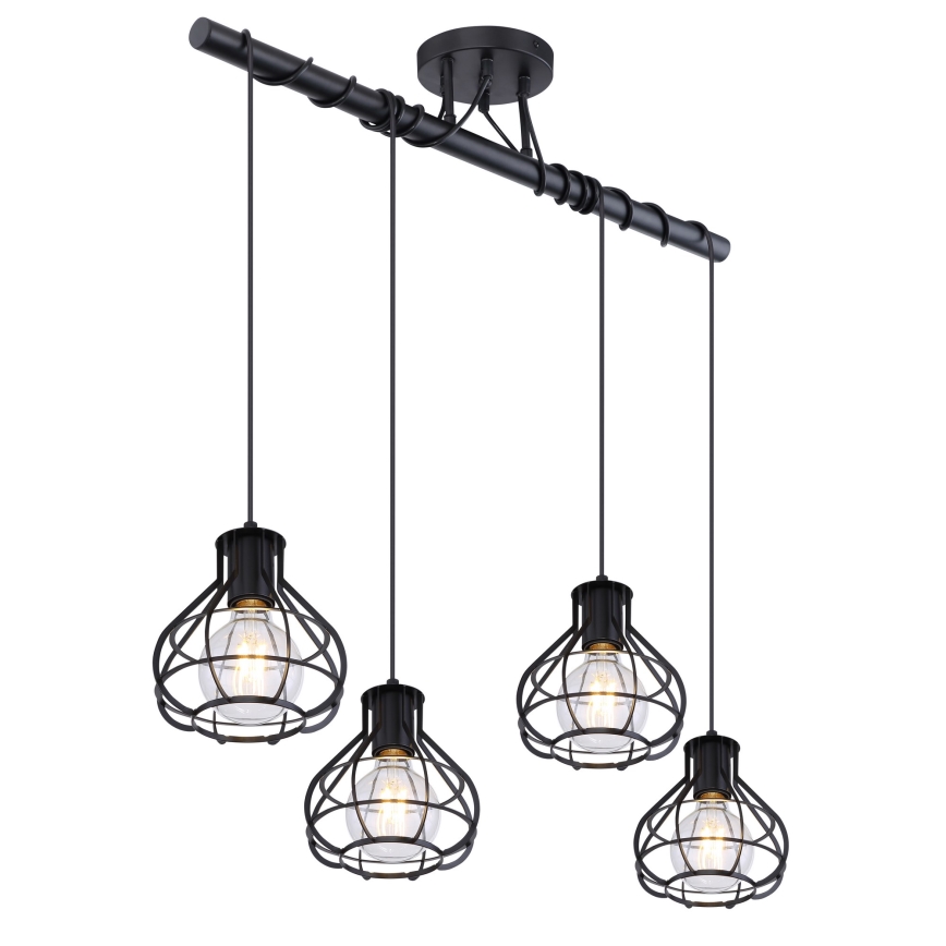 Globo - Висящ на въже полилей 4xE27/60W/230V