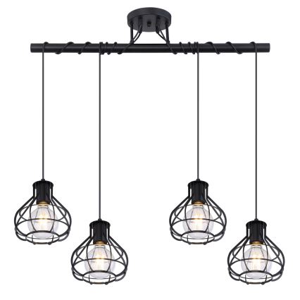 Globo - Висящ на въже полилей 4xE27/60W/230V