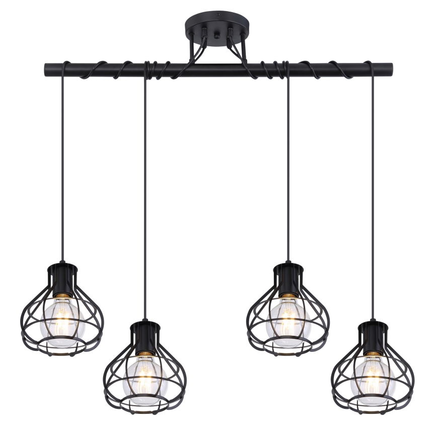 Globo - Висящ на въже полилей 4xE27/60W/230V