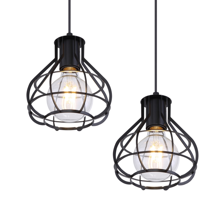 Globo - Висящ на въже полилей 4xE27/60W/230V